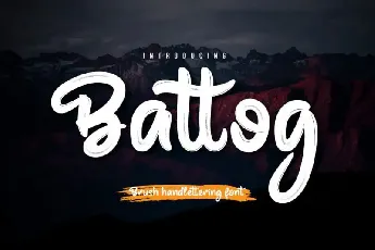 Battog Script font