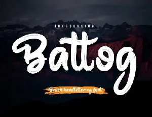 Battog Script font