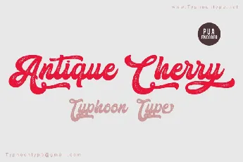 Antique Cherry Script font