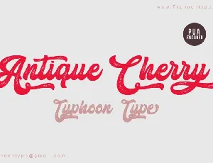 Antique Cherry Script font