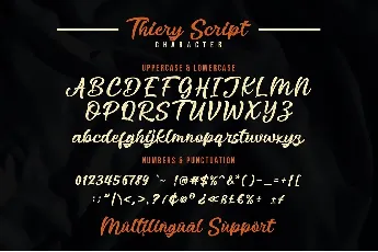 Thiery Script font