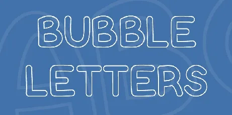 Bubble Letters font