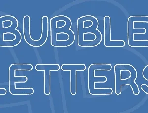 Bubble Letters font