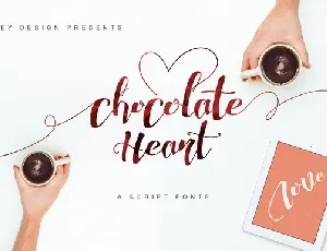 Chocolate Heart Script Free font