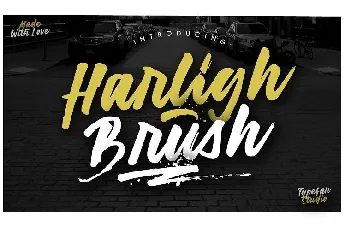 Harligh Brush font