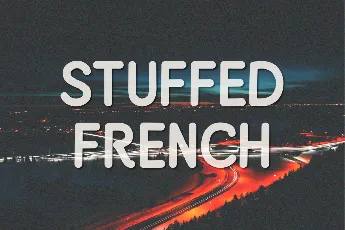 Stuffed French font