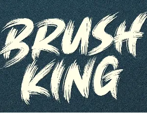 Brush King font