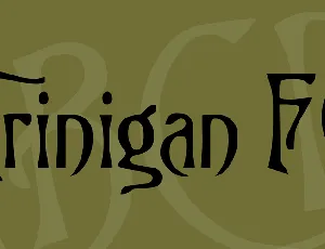 Trinigan FG font