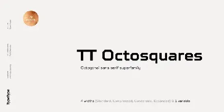 TT Octosquares Family font