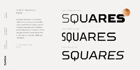 TT Octosquares Family font