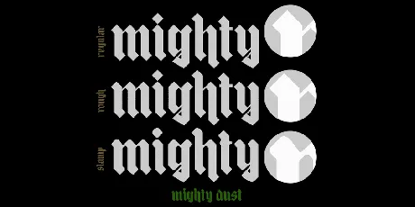 Mighty Dust font