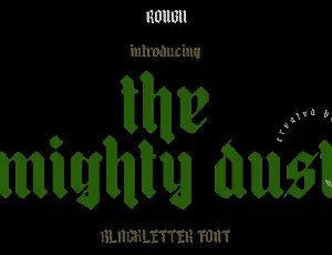 Mighty Dust font