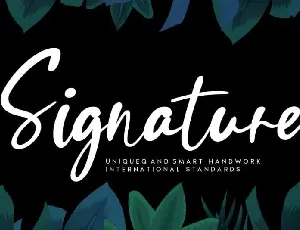 Signature Handwritten font