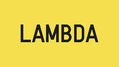 Lambda font