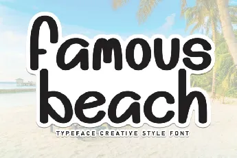 Famous Beach Display font