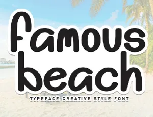 Famous Beach Display font