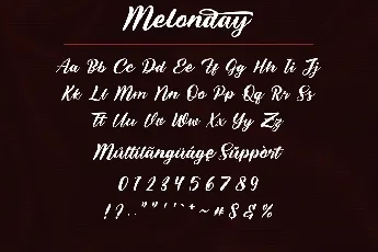 Melonday font