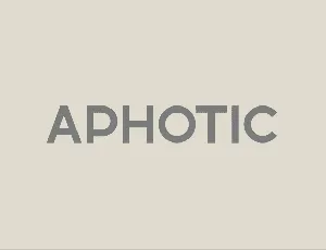 Aphotic font