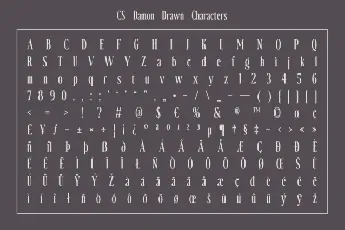 CS Damon Drawn font