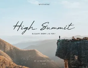 High Summit Signature font