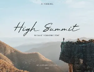 High Summit Signature font