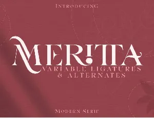 Meritta font