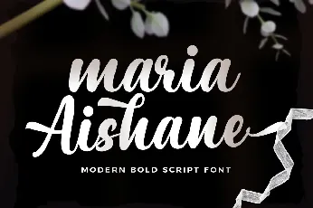 Maria Aishane Script font