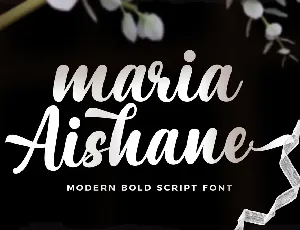 Maria Aishane Script font