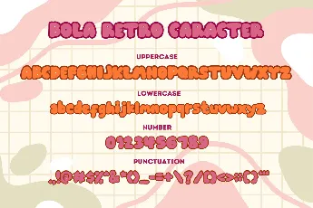 BOLA RETRO font