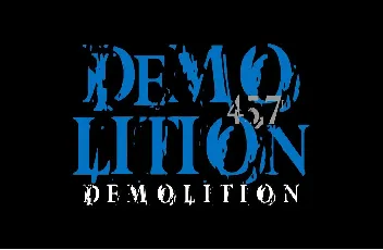 Vtks Demolition font