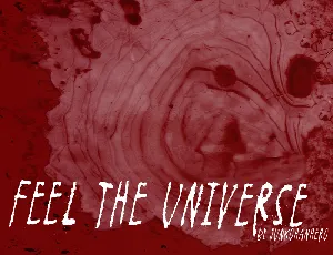 Feel the universe font