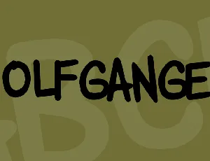 Wolfganger font