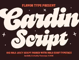 Cardin Script font