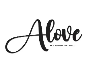 Alove Script font