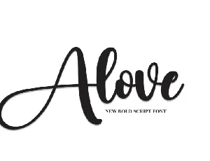 Alove Script font