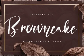 Browncake font