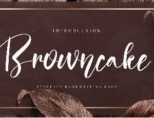 Browncake font