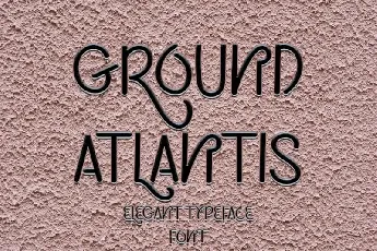 Ground Atlantis Display font