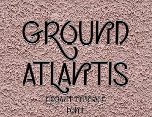 Ground Atlantis Display font