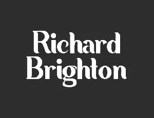 Richard Brighton font