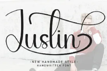 Justin Script font