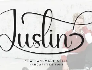 Justin Script font