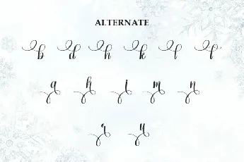 Simplesnow Script font