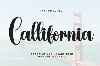 Callifornia Script Typeface font