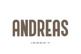 Andreas font