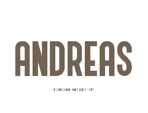 Andreas font