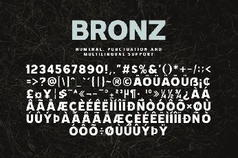 Bronz font