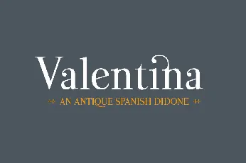 Valentina Typeface font