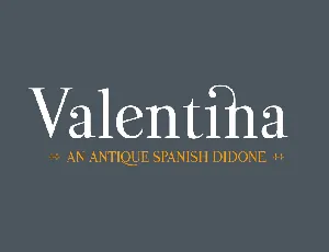 Valentina Typeface font