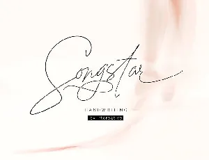 Songstar Signature font